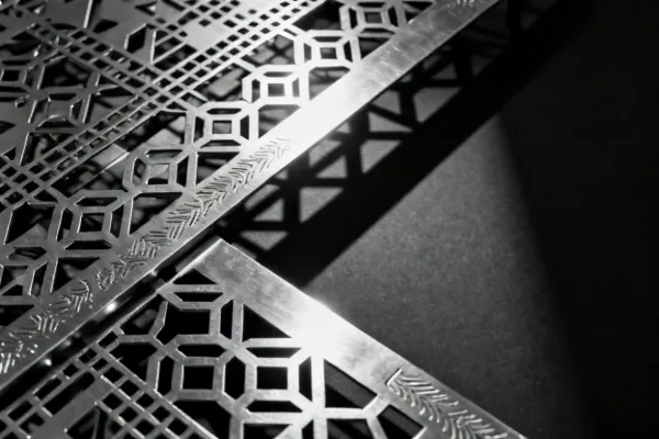 Decorative architectural laser cut metalwork