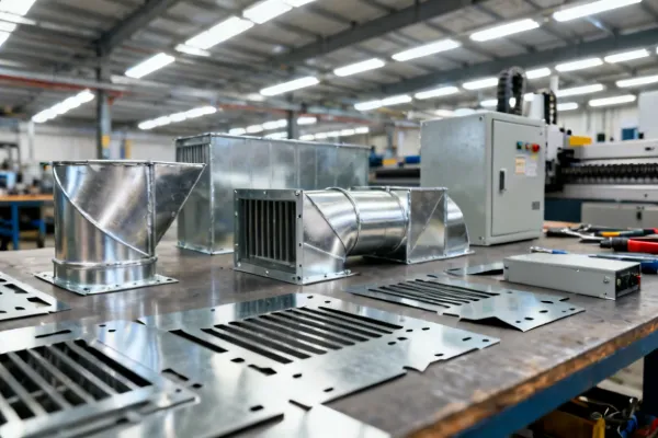 HVAC sheet metal components laser cutting